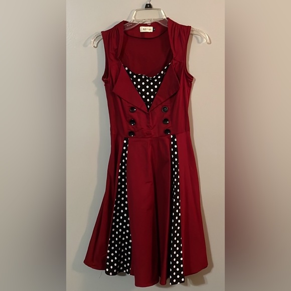 Retro Polka Dot Dress - Picture 1 of 6